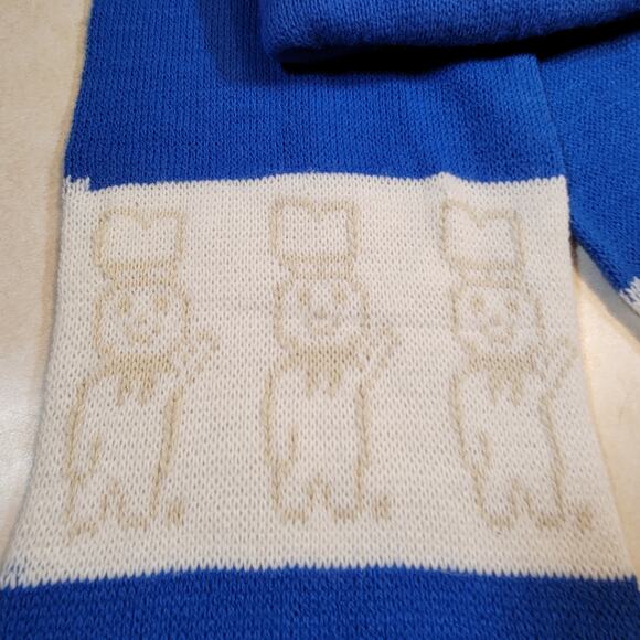 Vintage Pillsbury Doughboy Hat & 56" Long Scarf Set Poppin' Fresh Blue & White - Picture 11 of 11